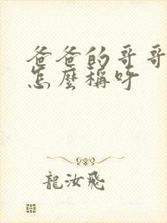 爸爸的哥哥老婆怎么称呼