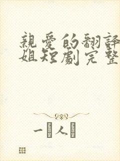 亲爱的翻译官小姐短剧完整版