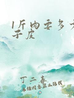 1斤肉要多少饺子皮