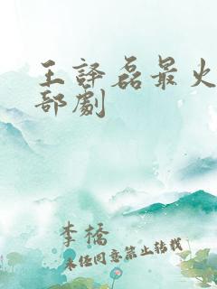 王译磊最火的三部剧