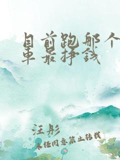 目前跑那个网约车最挣钱
