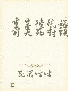 重生后我嫁给了前夫死对头 沈沫沫