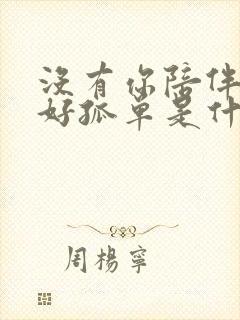 没有你陪伴真的好孤单是什么歌
