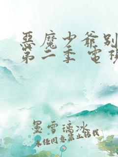 恶魔少爷别吻我第二季 电视剧