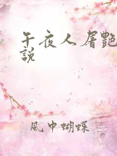 午夜人屠艳情小说