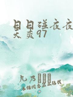 日日碰夜夜操天天爽97