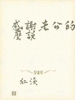 感谢老公的话怎么说
