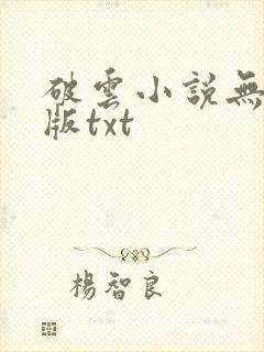 破云小说无删减版txt