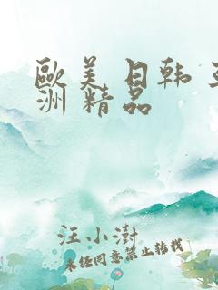 欧美 日韩 亚洲 精品