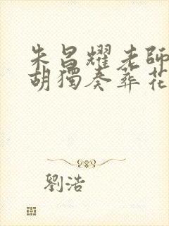 朱昌耀老师的二胡独奏葬花吟