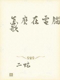 怎么在电脑上录歌