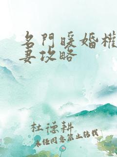 名门暖婚权爷追妻攻略