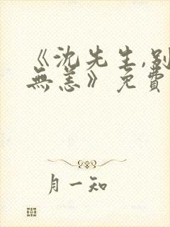 《沈先生,别来无恙》免费,全集