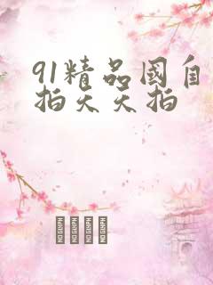 91精品国自产拍天天拍