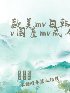 欧美mv日韩mv国产mv成人