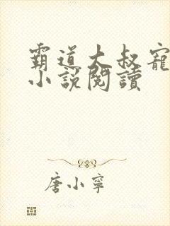 霸道大叔宠甜妻小说阅读