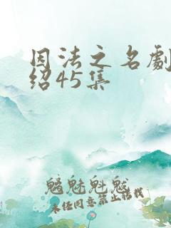 因法之名剧情介绍45集