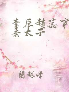 李辰赵蕊穿越大秦太子