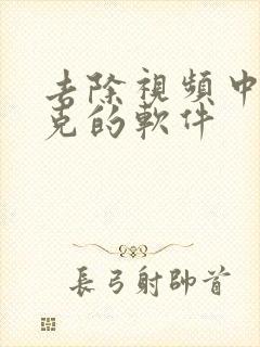 去除视频中马赛克的软件