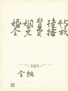 婚姻背后45集全免费播放韩剧