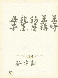 母亲的弟弟的儿子怎么称呼