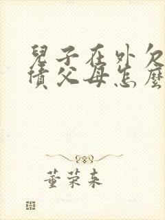 儿子在外欠了巨债父母怎么办