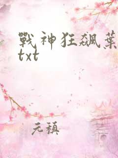 战神狂飙叶无缺txt