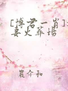 [博君一肖]追妻火葬场