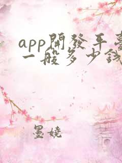 app开发平台一般多少钱