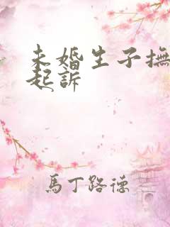 未婚生子抚养权起诉