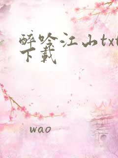 醉吟江山txt下载
