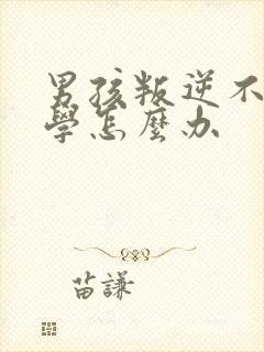 男孩叛逆不想上学怎么办