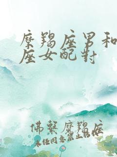 摩羯座男和金牛座女配对
