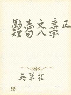励志文案正能量短句八字
