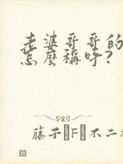 老婆哥哥的儿子怎么称呼?