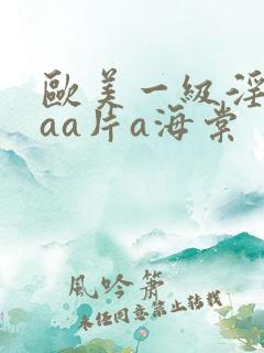 欧美一级淫片aaa片a海棠
