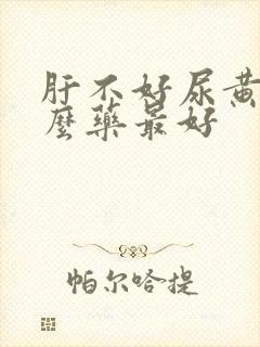 肝不好尿黄吃什么药最好
