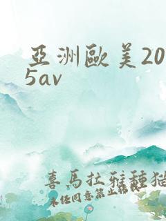 亚洲欧美2025av