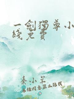 一剑独尊小说在线免费