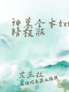 神墓全本txt精校版