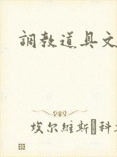 调教道具文h