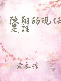 陈翔的现任妻子是谁
