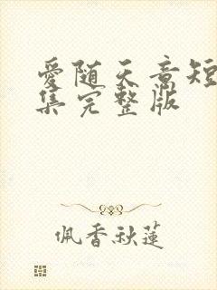 爱随天意短剧全集完整版