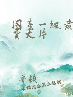 国产一级黄色免费大片