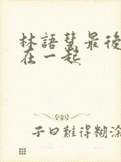 林语慧最后和谁在一起