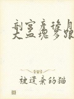 剖宫产后月经量大血块多跟崩漏似的怎么办