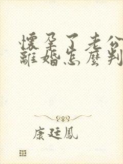 怀孕了老公出轨离婚怎么判