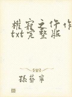 权宠之仵作医妃txt完整版