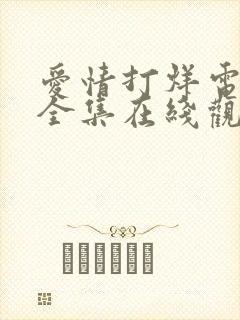 爱情打烊电视剧全集在线观看免费