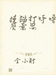 摸猫打呼噜是什么意思